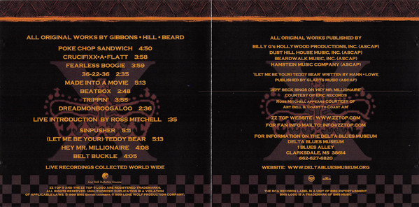 ZZ Top  XXX : Booklet